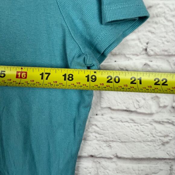 J5016 Time and Tru Women’s Rib Crewneck Tee with Short Sleeves size XXL - Picture 3 of 5